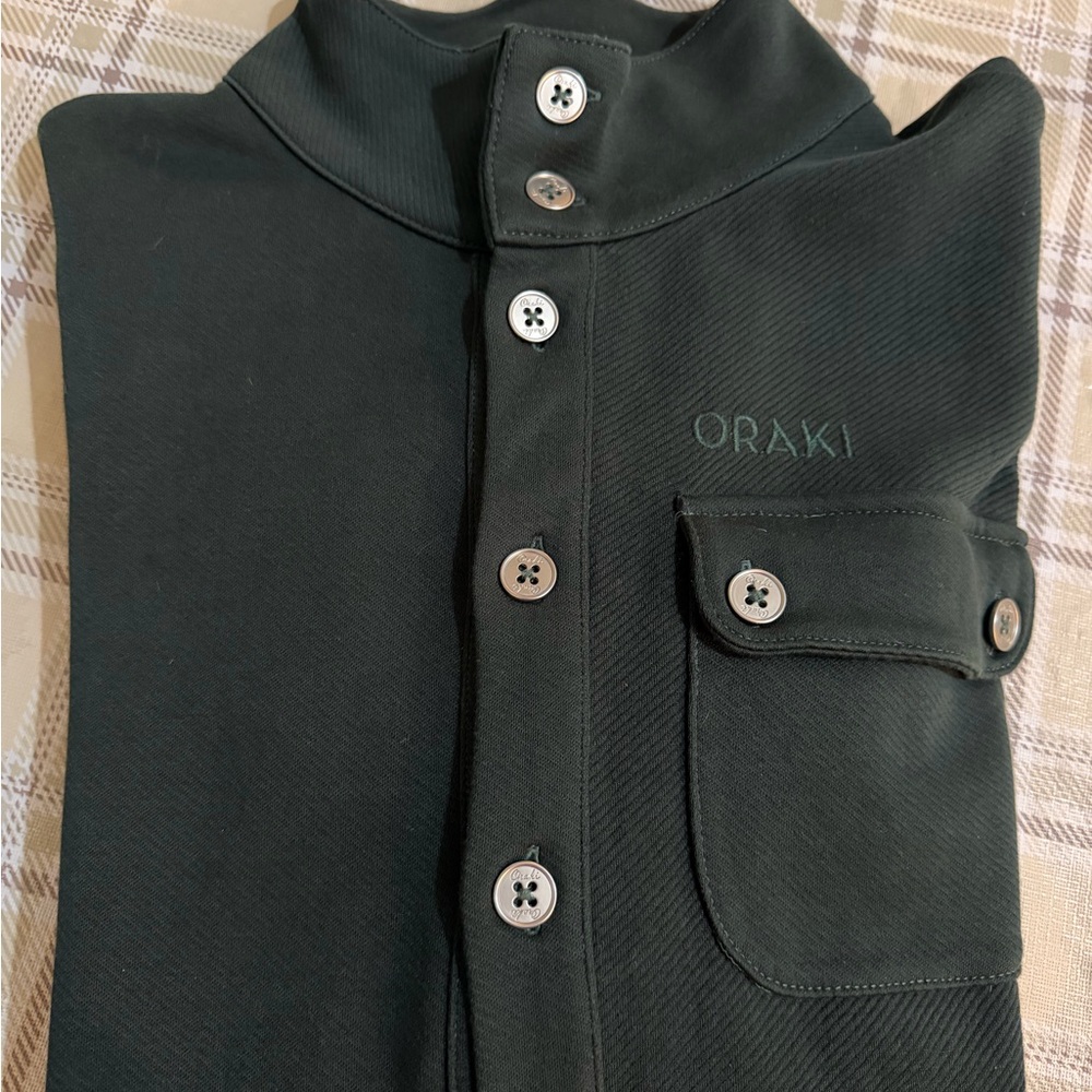Oraki Women's Green Button Down Shirt